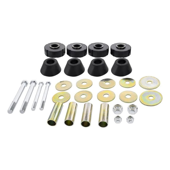 United Pacific C677204 Molded Rubber Cab Mounting Kit for 1967-72 Chevy & GMC  Ton Trucks, Molded Replacement Pieces - 30 Piece Kit