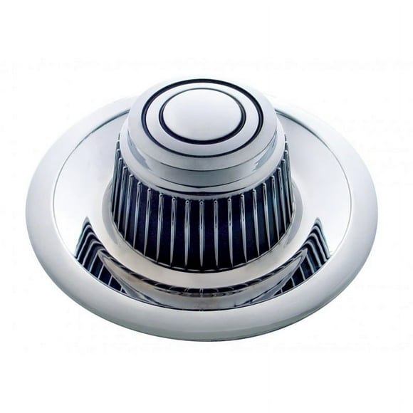 United Pacific C687001 Chrome Plastic Rallye Center Hub Cap Covers for 1968-70 Chevy Camaro, Rally/Sport Wheels, Durable Plastic Covers - SET of 4