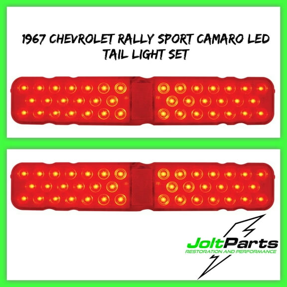 United Pacific CTL6703LED-2 1967 Chevy Camaro RS Rally Sport LED Tail Light Set