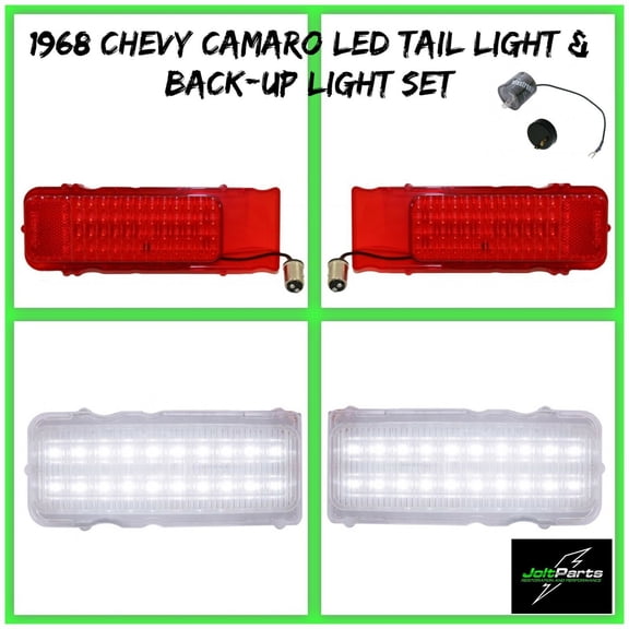 United Pacific CTL6803LED-Set 1968 Chevy Camaro LED Tail Light Back-Up Light Set