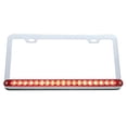 thumbnail image 1 of United Pacific Chrome License Plate Frame w/ 19 LED 12" Reflector Light Bar - Red LED/Red Lens, 1 of 2
