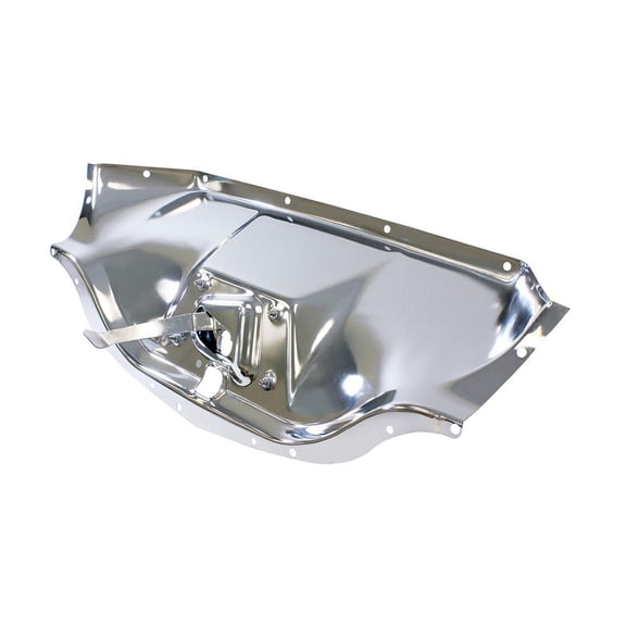 United Pacific Chrome Plated Hood Latch Panel For 1947-54 Chevy Truck, Model 110340
