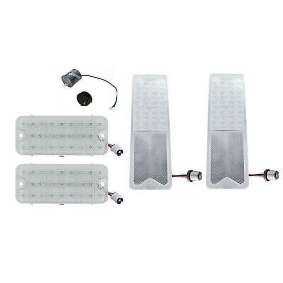 United Pacific Clear Lens LED Tail Light/Marker Light Set 1967-1968 Chevy Truck
