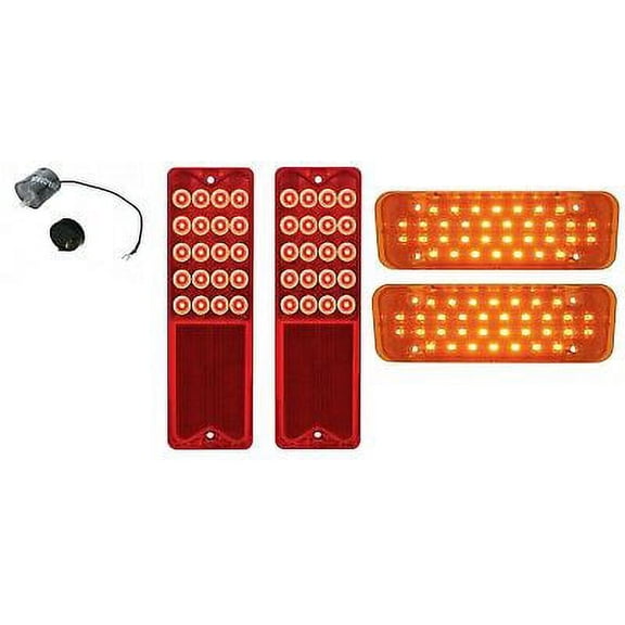 United Pacific LED Sequential Tail Light and Marker Set 1971-1972 Chevy Truck