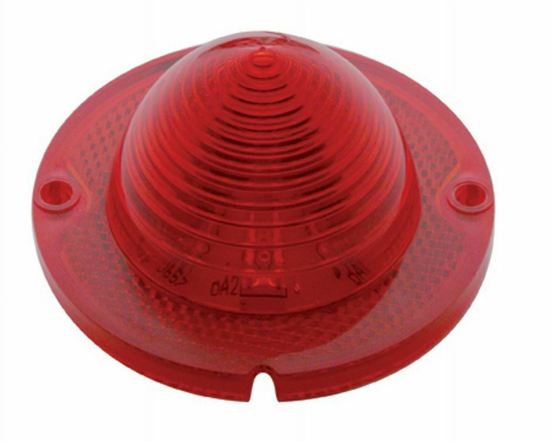 United Pacific STL1006LED 1950s Style LED Tail Light - Red Lens, Chrome Bezel, 12V (For Pontiac)