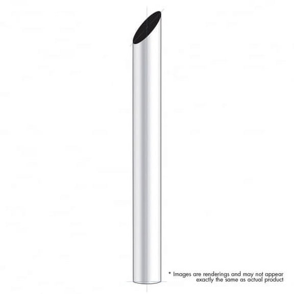 United Pacific M1-5-036 Exhaust Stack Pipe 5", Mitred, Plain Bottom, 36"