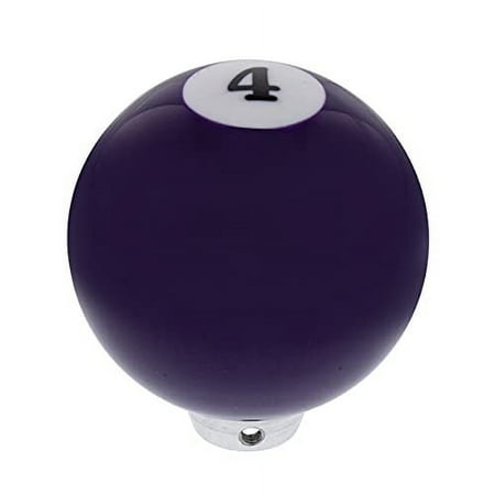 United Pacific Number "4" Pool Ball Gearshift Knob - Gloss Purple