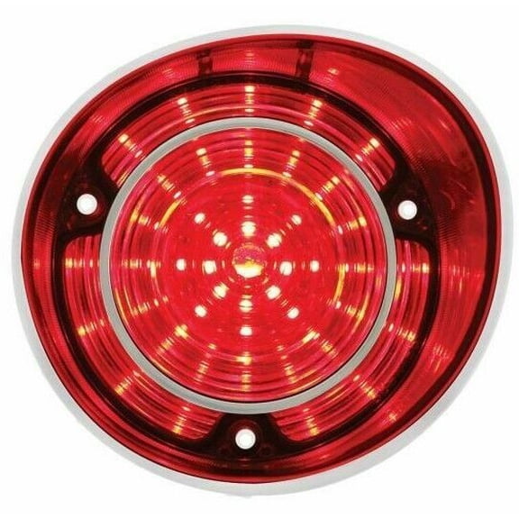 United Pacific RH LED Tail Light W/ Stainless Steel Trim 1971 Chevelle SS/Malibu
