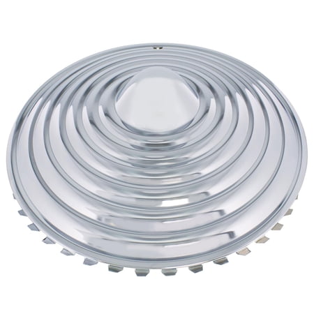 United Pacific SBC01-15 15" Chrome Starburst Hubcaps, Set