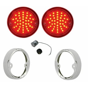 United Pacific SS Bezel and LED Tail Light Set 1954-55 Chevy GMC Stepside Truck