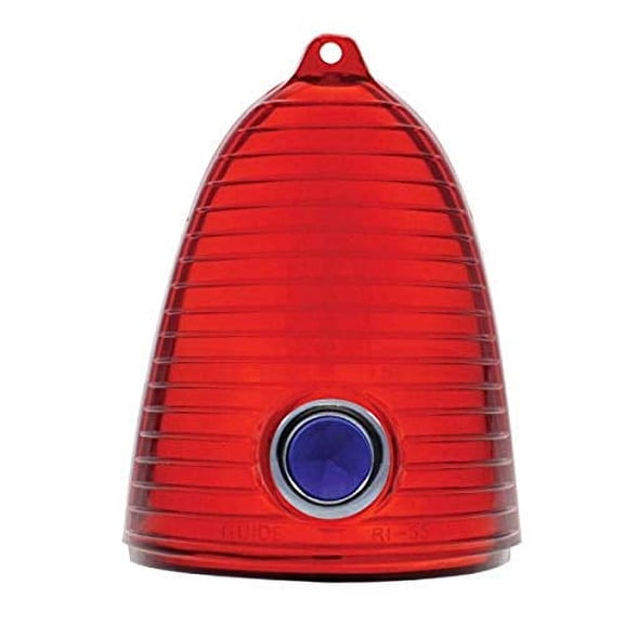 United Pacific Tail Light Lens With Blue Dot For 1955 Chevy Passenger Car