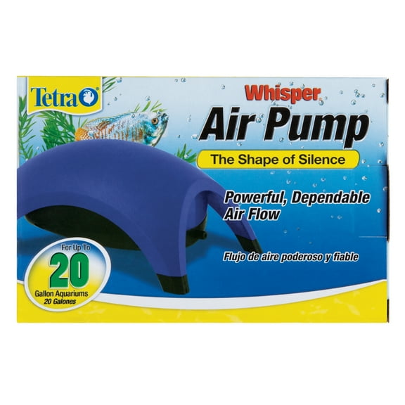 Tetra Whisper Air Pump for Aquariums 10 to 20 Gallons, Powerful Airflow, Non-UL Listed