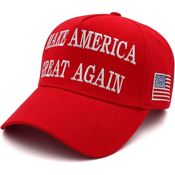 5pc MAGA Hat Make America Great Again Donald Trump Slogan with USA Flag Cap Adjustable 2024