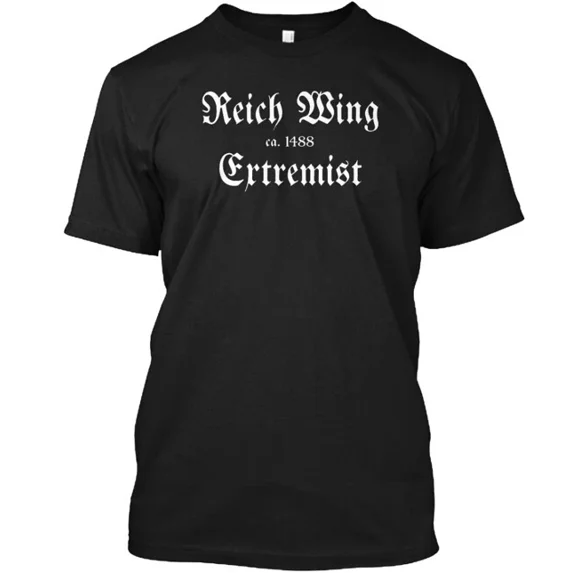 United Right Reich Wing Extremist T-Shirt Made in the USA Size S to 5XL