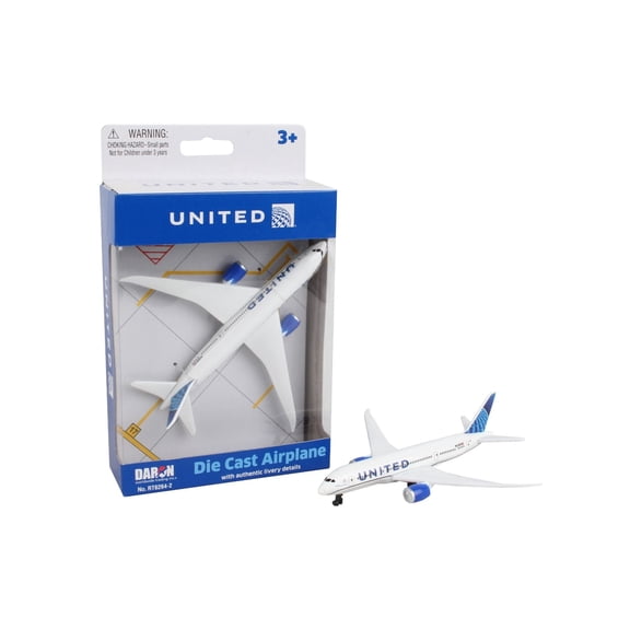 United Single Plane, White - Daron RT6264 - Diecast Model Airplane Replica