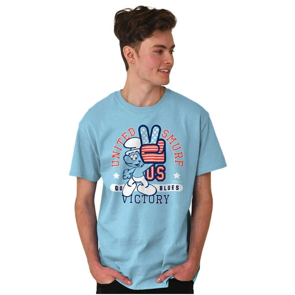 United Smurf Americana Varsity Men's Graphic T Shirt Tees Brisco Brands S