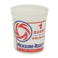 thumbnail image 1 of United Solutions 1 Quart Round Measure Right Plastic Mixing Container, Clear, 1 Each, 1 of 5