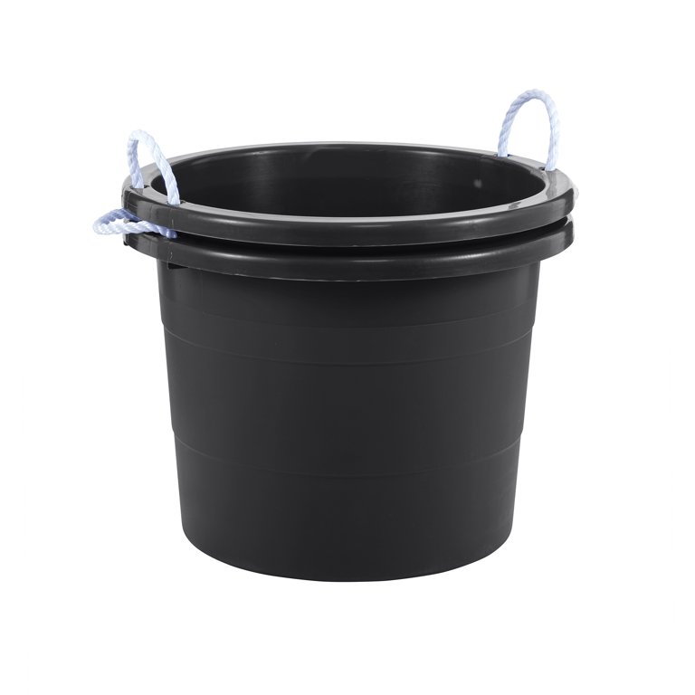 Mainstays Flexible 17 Gallon Plastic Tub With Rope Handles,, 51 OFF