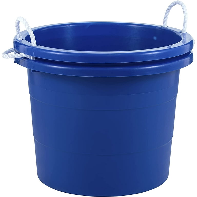 United Solutions 19 Gal Large Outdoor Garden Party Bucket, Blue