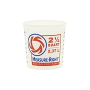 United Solutions 2.5 Quart Round Measure Right Plastic Mixing Container, Clear, 1 Each
