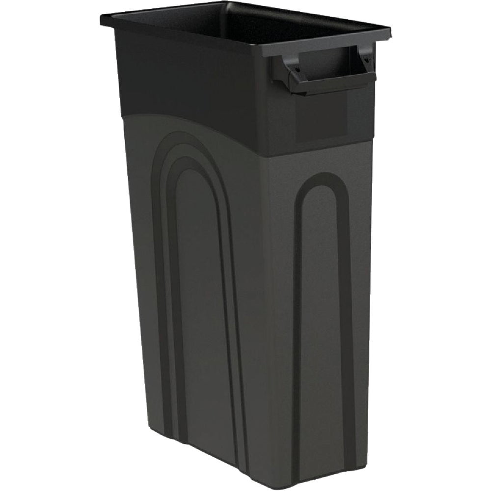 1PC United Solutions 23 Gal. Black Trash Can