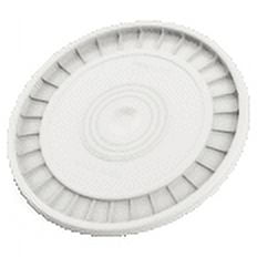 United Solutions 5 Gallon Round Plastic Utility Bucket Lid, White, 1 Each