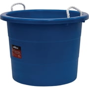 United Solutions Easy-Access Storage Rope Handle Tub, 19 Gallon, Blue, 2 Count TU0335