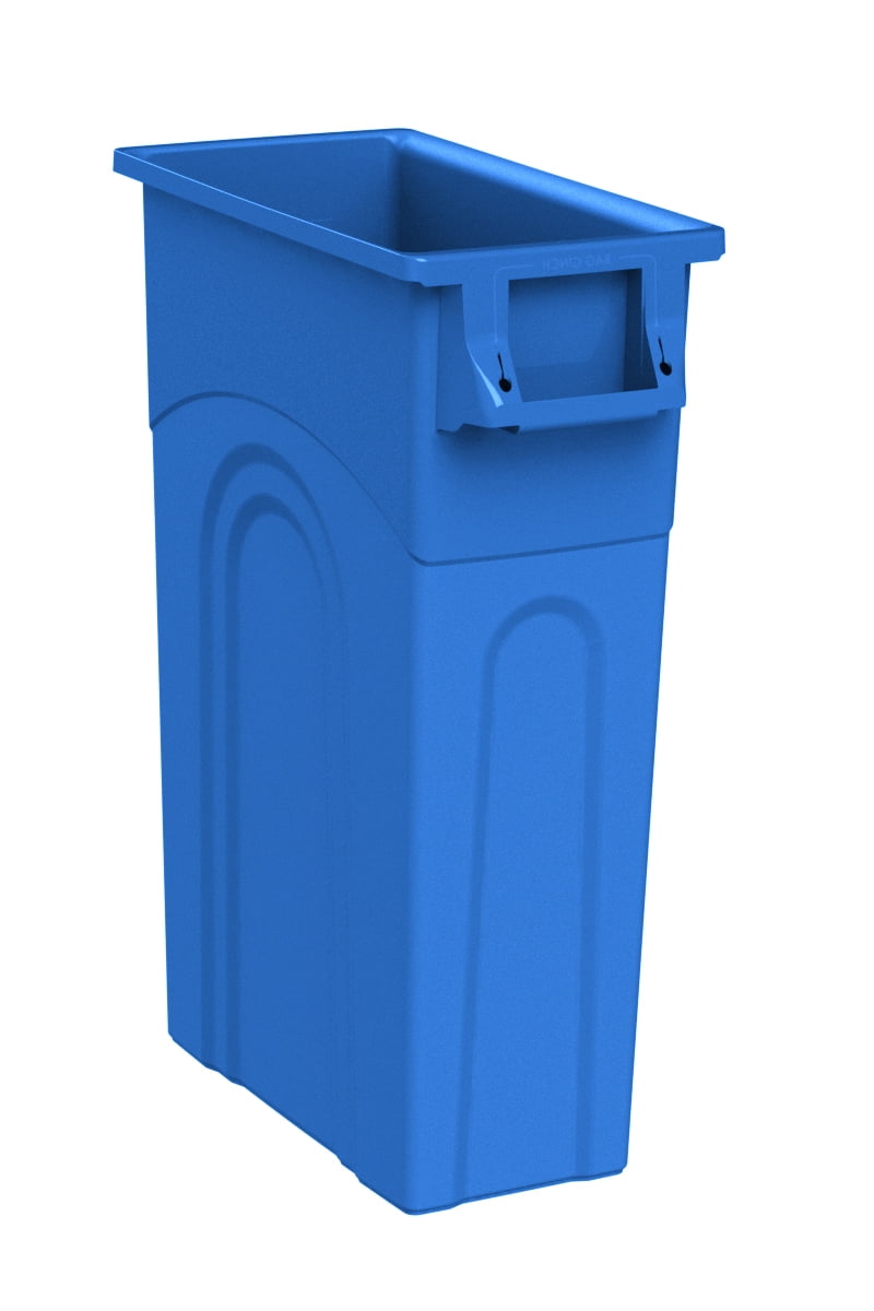 United Solutions Highboy Recycling Container with Swing Lid, 23 Gallon, Space Saving Slim