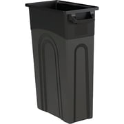 United Solutions TI0032 Highboy Waste Container In Black, 23 Gallon, Slim Fit Wastebasket 3-Pack