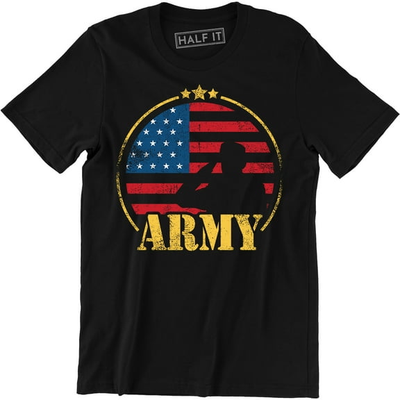 United State Army Military Patriotic USA Country Flag Pride Men's T-Shirt