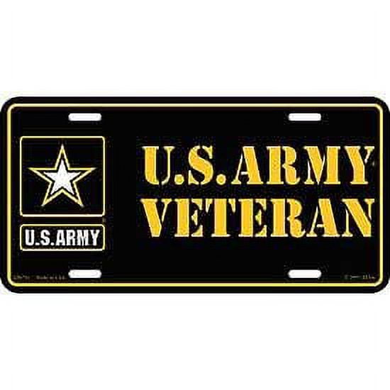 United State Army Veteran License, Plate - 6" X 12"