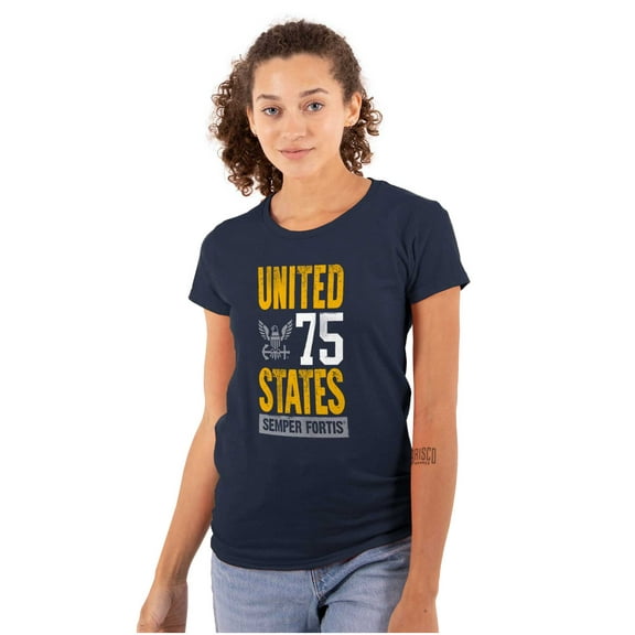 United State Navy Logo Semper Fortis Women's Plus Size Shirt Brisco Brands 2X