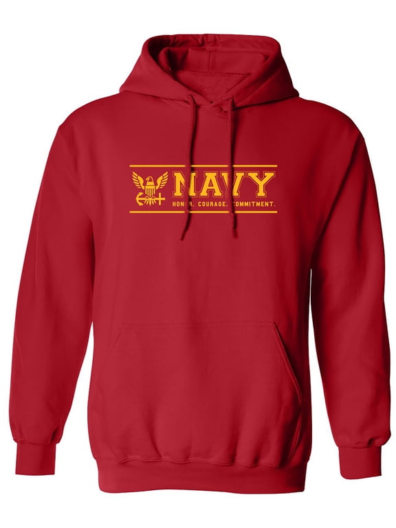 United Stated Navy "Honor Courage Commitment" Adult Hooded Sweatshirt