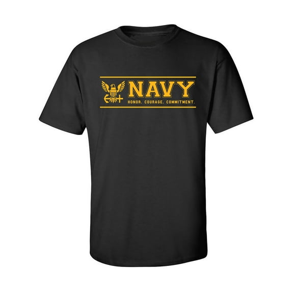 United Stated Navy "Honor Courage Commitment" Adult Short Sleeve T-shirt