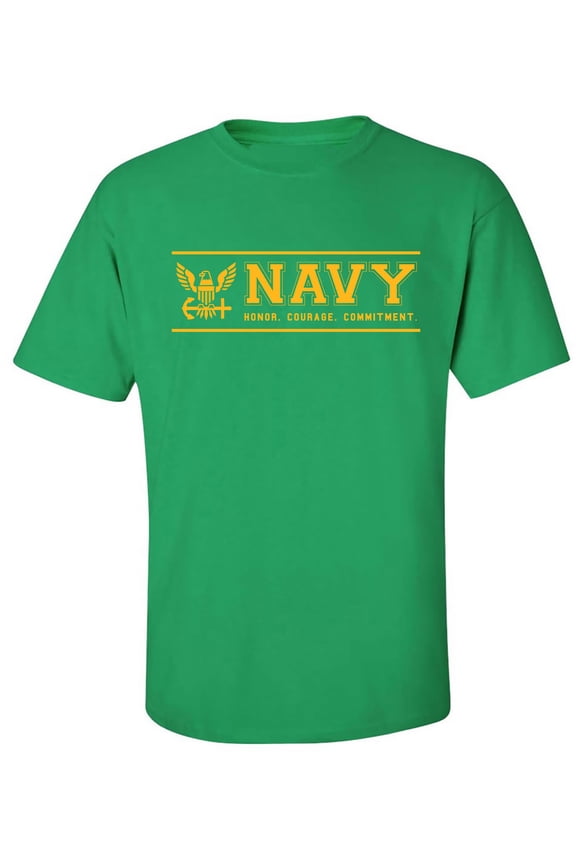 United Stated Navy "Honor Courage Commitment" Adult Short Sleeve T-shirt