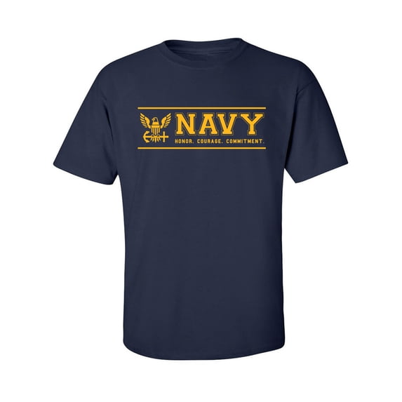 United Stated Navy "Honor Courage Commitment" Adult Short Sleeve T-shirt