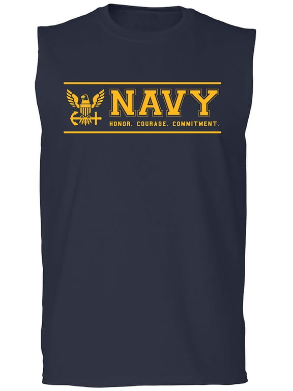 United Stated Navy "Honor Courage Commitment" Adult Sleeveless Tee