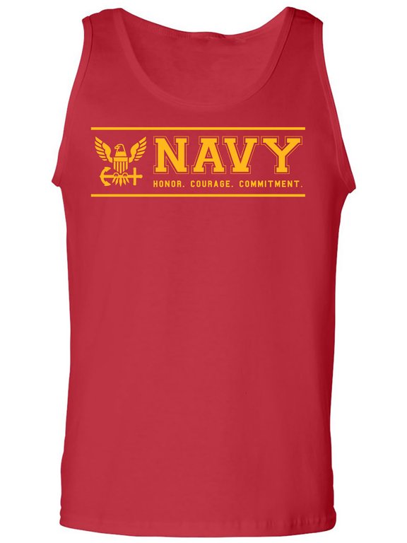 United Stated Navy "Honor Courage Commitment" Adult Tank Top