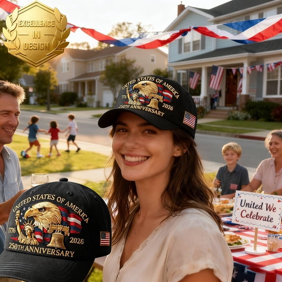 United States 250 Years of Freedom Hat, Adjustable Patriotic Baseball Cap for Men Women, Retro Tribute Cap 1776–2026 Commemoration （Printed version）