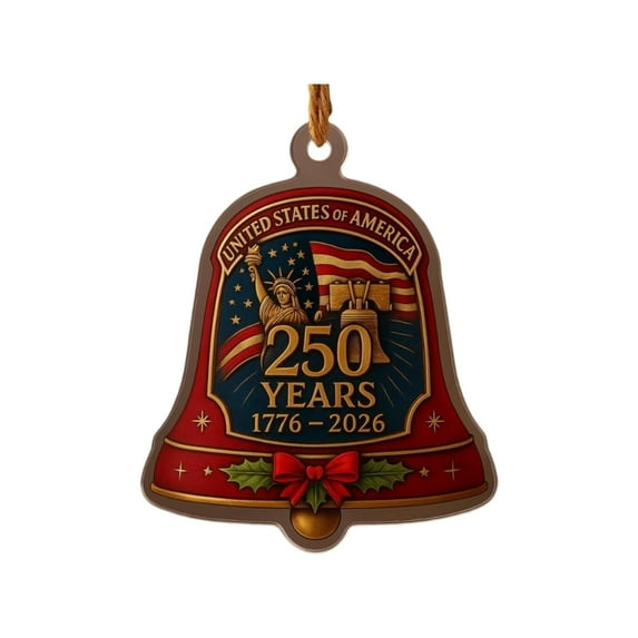 United States 250th Anniversary 250th Anniversary Acrylic Flat Ornament, for US Citizens, US 250th Ann!versary Ornaments, United States 25Oth Anniv€rsar