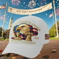 thumbnail image 1 of United States 250th Anniversary Bald Eagle Hat, Retro Washed Patriotic Baseball Cap, Adjustable Tribute Style for Men Women, Celebrate Historic 1776 - 2026 Freedom, White, 1 of 8