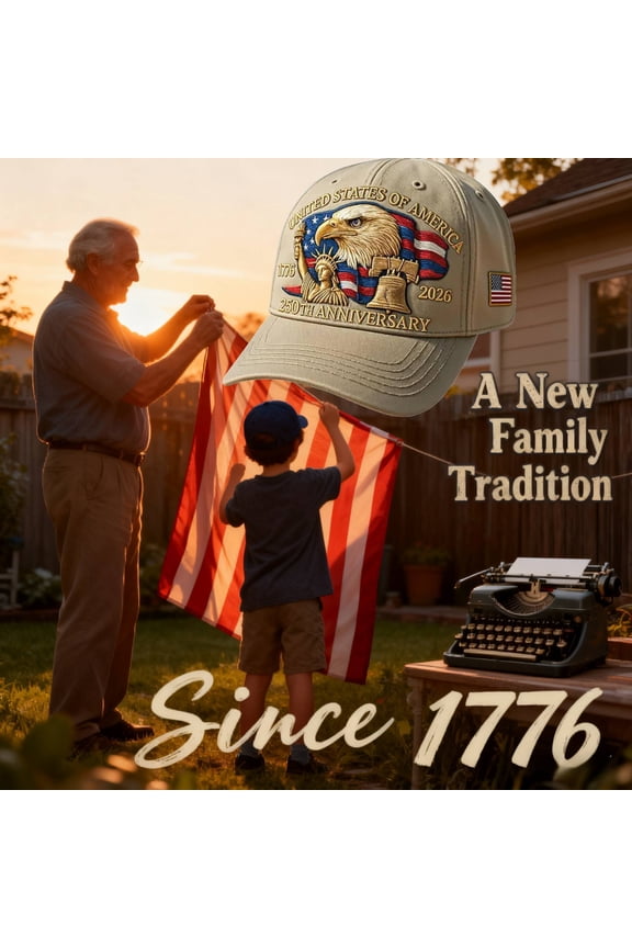 United States 250th Anniversary Baseball Cap, Adjustable Patriotic Hat for Men Women, Keepsake for Collectors and U.S. Supporters （Printed version）