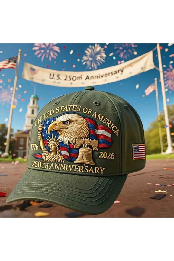 United States 250th Anniversary Baseball Cap, Retro Adjustable Patriotic Hat for Men Women, Timeless Gift Honoring America’s Legacy (Printed version)