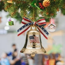 United States 250th Anniversary Bell Ornament, 250th Anniversary USA Bell Ornament, 2D Flat Acrylic , Hanging Decor for Patriotic Collectors, 250th Anniversary USA Patriotic Ornaments