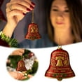 thumbnail image 1 of United States 250th Anniversary Bell Ornament 2D Flat Acrylic 250th Anniversary USA Bell Ornament 250 USA Christmas Pendant Gifts Hanging Decor for Christmas Tree Dark Red, 1 of 6