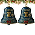 thumbnail image 1 of United States 250th Anniversary Bell Ornament, Patriotic 250th Anniversary USA Collectible, Commemorative Metal Bell for Christmas Tree Decor, Vintage Style Hanging Decoration for Indoor Outdoor Use, 1 of 7