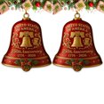 thumbnail image 1 of United States 250th Anniversary Bell Ornament, Patriotic 250th Anniversary USA Collectible, Commemorative Metal Bell for Christmas Tree Decor, Vintage Style Hanging Decoration for Indoor Outdoor Use, 1 of 7