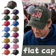 thumbnail image 1 of United States 250th Anniversary Commemorative Cap Unisex Adjustable Embroidered Print Patriotic Theme Baseball Cap,Pink, 1 of 6
