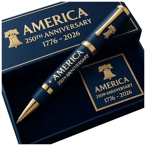 United States 250th Anniversary Commemorative Pen (1776-2026), Limited Edition Us Commemorative Pen—A Must-Have Patriotic Gift for History Lovers; Perfect for Celebrations And Gifts (10ml) A