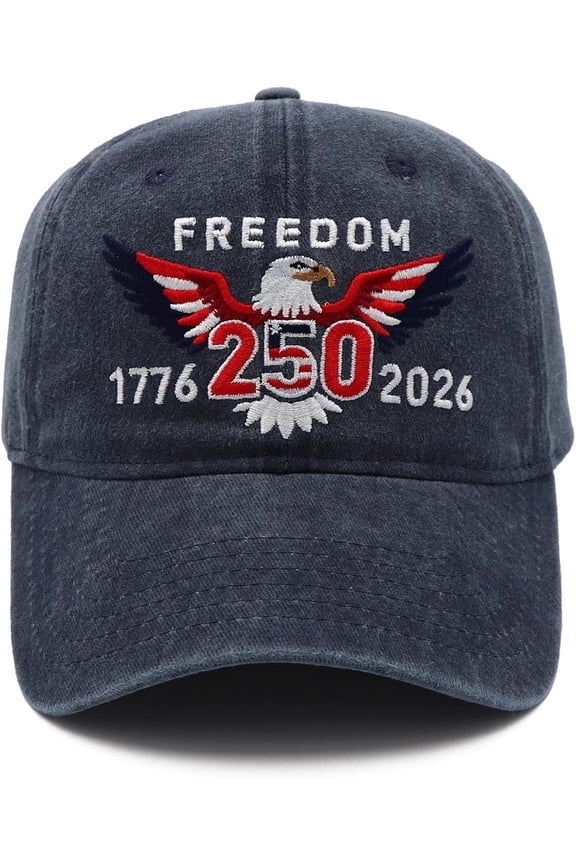 United States 250th Anniversary Hat,1776-2026 Eagle Embroidery Patriotic Baseball Cap,250 Anniversary USA Hat for Men Women
